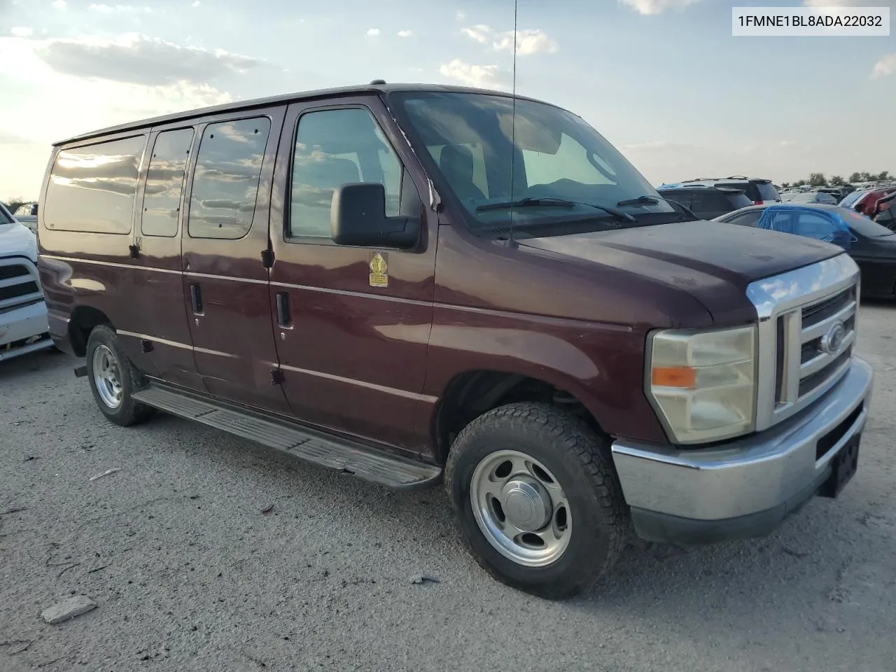 2010 Ford Econoline E150 Wagon VIN: 1FMNE1BL8ADA22032 Lot: 75355174