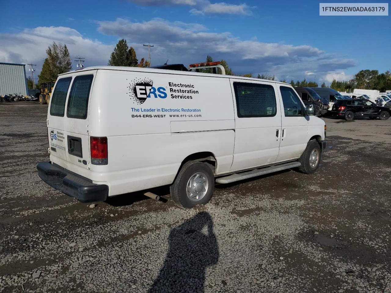 2010 Ford Econoline E250 Van VIN: 1FTNS2EW0ADA63179 Lot: 76783934