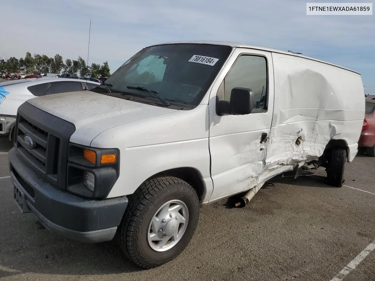 2010 Ford Econoline E150 Van VIN: 1FTNE1EWXADA61859 Lot: 78816184