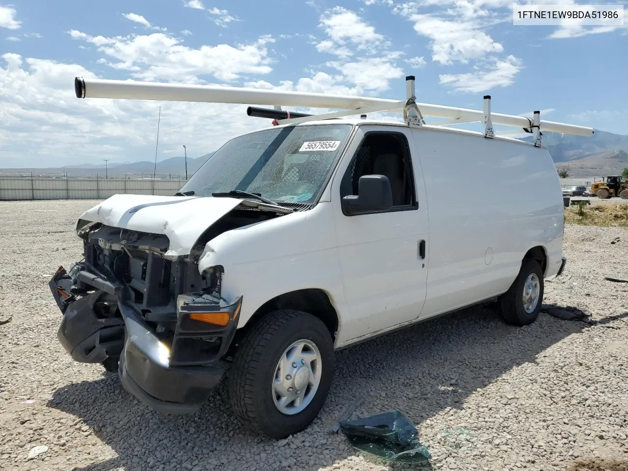 2011 Ford Econoline E150 Van VIN: 1FTNE1EW9BDA51986 Lot: 56579554