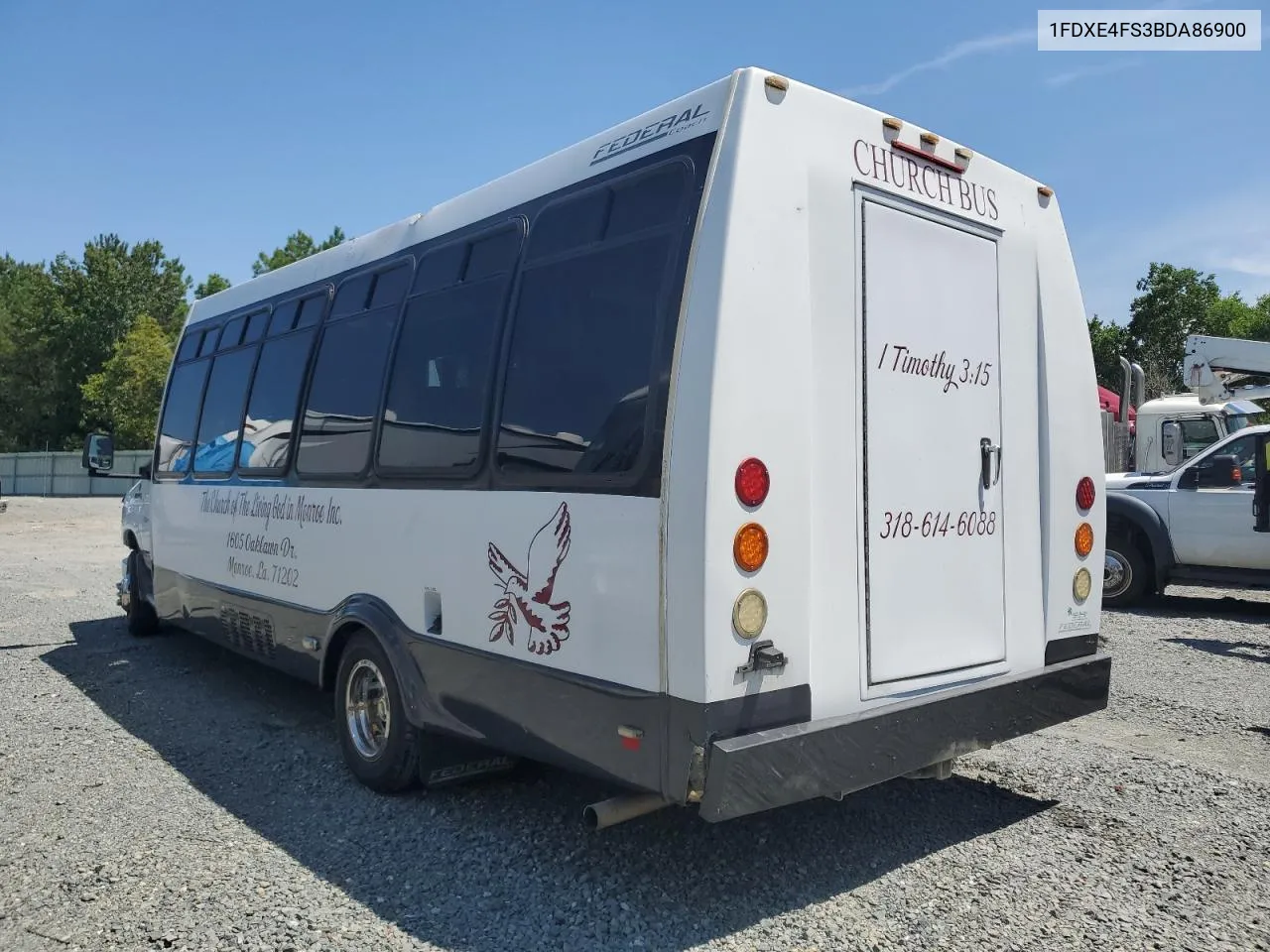 2011 Ford Econoline E450 Super Duty Cutaway Van VIN: 1FDXE4FS3BDA86900 Lot: 61252993