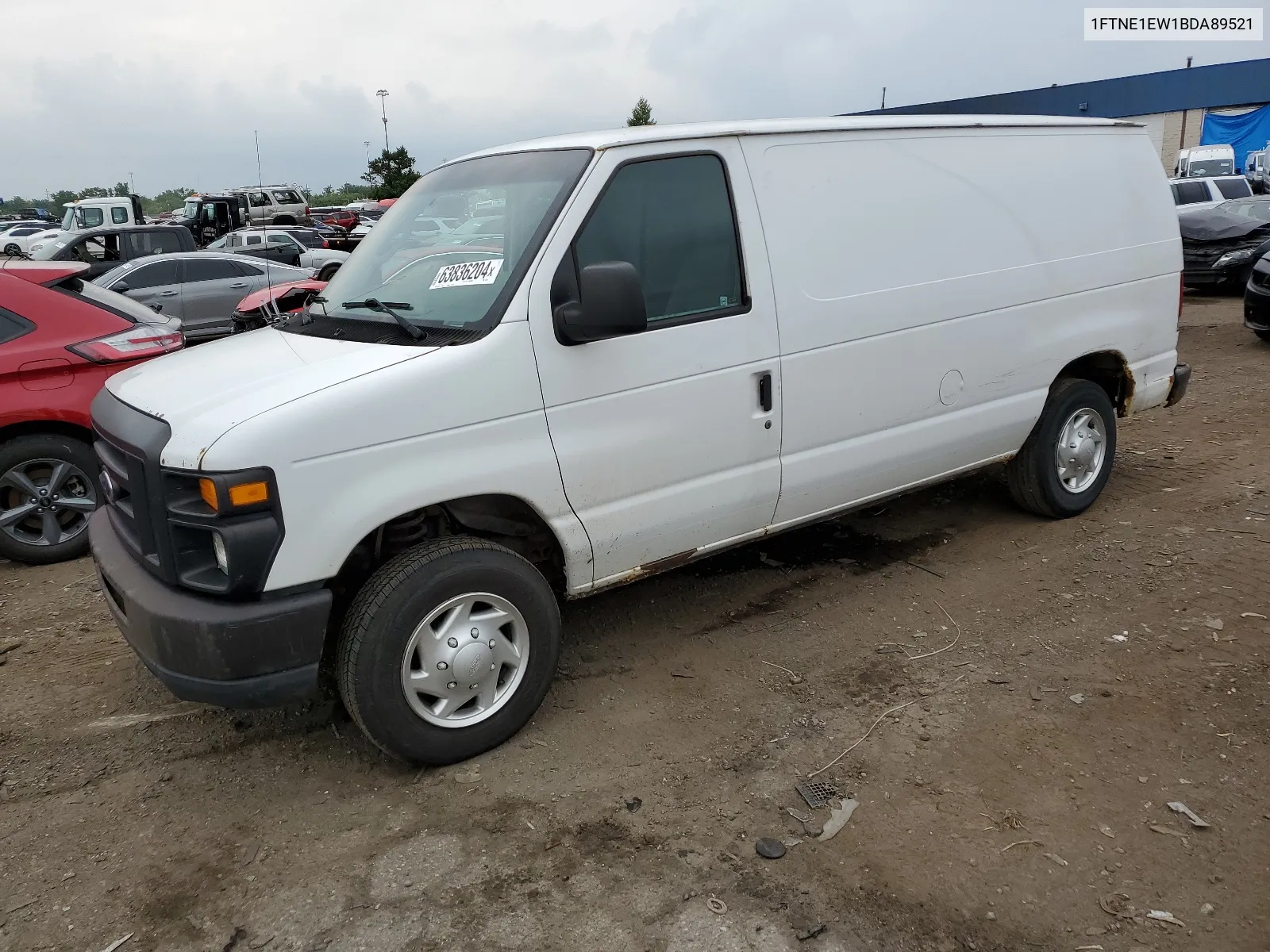 2011 Ford Econoline E150 Van VIN: 1FTNE1EW1BDA89521 Lot: 63836204