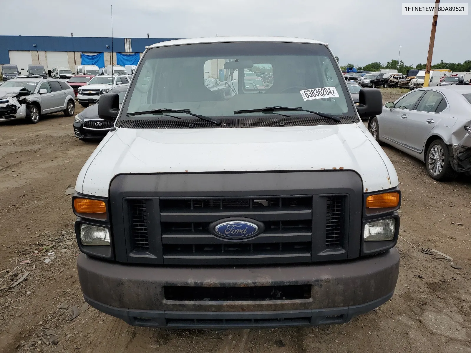 2011 Ford Econoline E150 Van VIN: 1FTNE1EW1BDA89521 Lot: 63836204