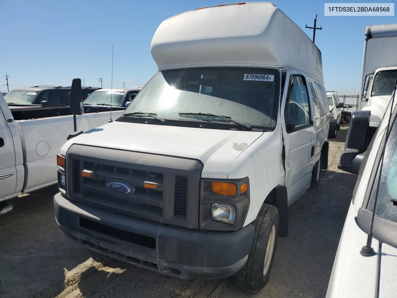 2011 Ford Econoline E350 Super Duty Van VIN: 1FTDS3EL2BDA68568 Lot: 67096964