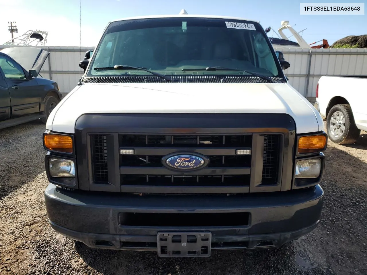 2011 Ford Econoline E350 Super Duty Van VIN: 1FTSS3EL1BDA68648 Lot: 67140624