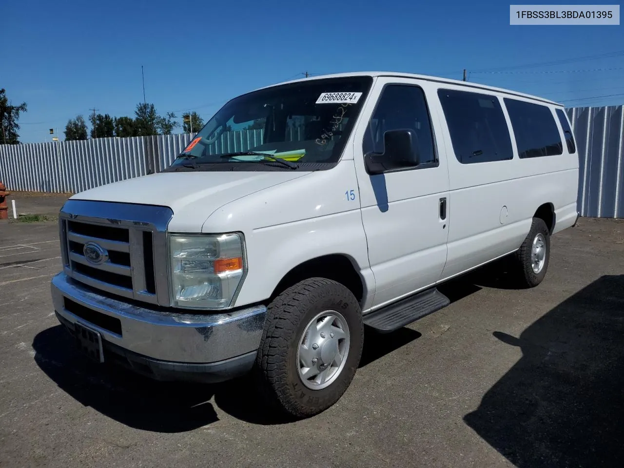 2011 Ford Econoline E350 Super Duty Wagon VIN: 1FBSS3BL3BDA01395 Lot: 69688824