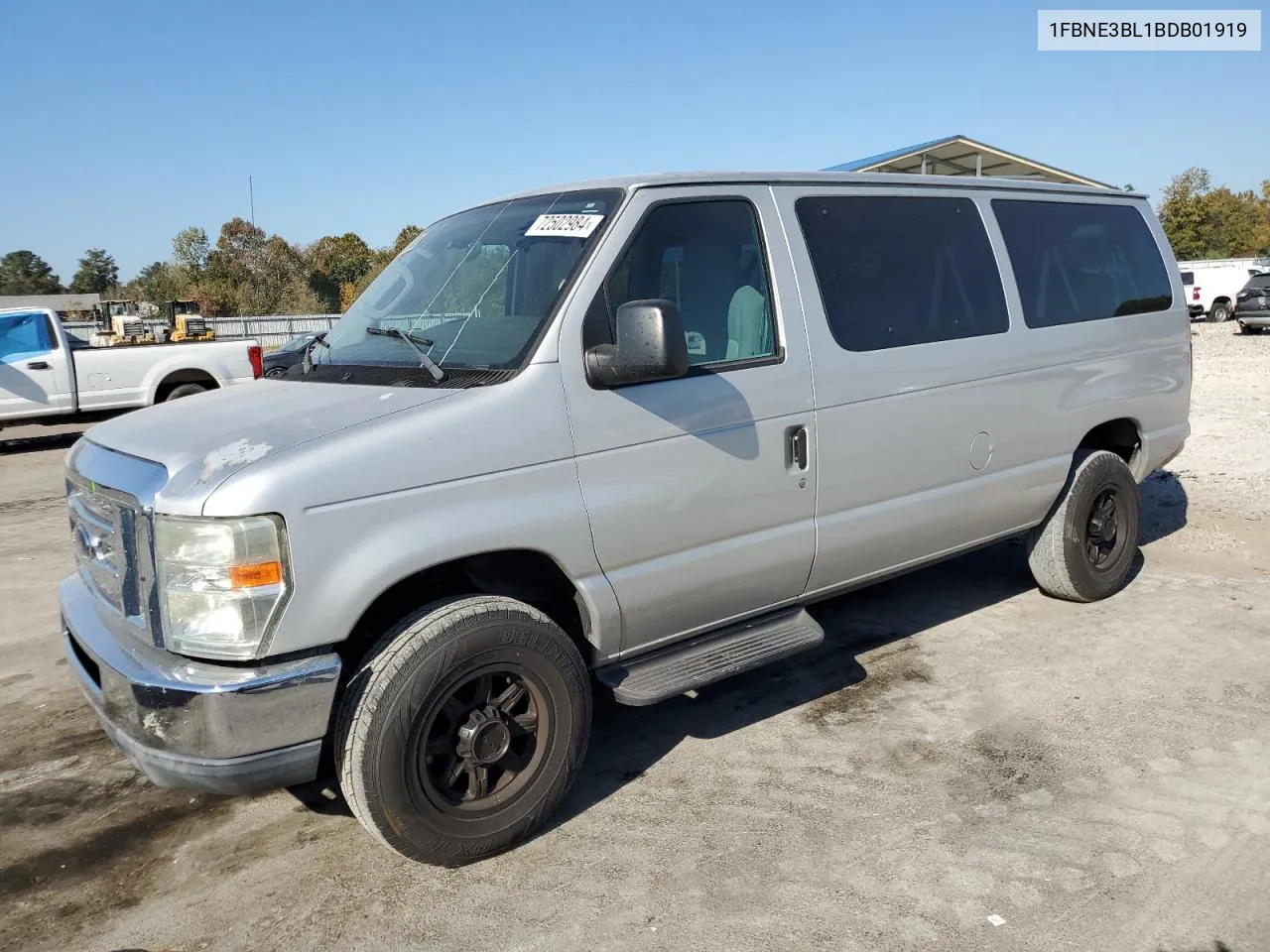 2011 Ford Econoline E350 Super Duty Wagon VIN: 1FBNE3BL1BDB01919 Lot: 72502984