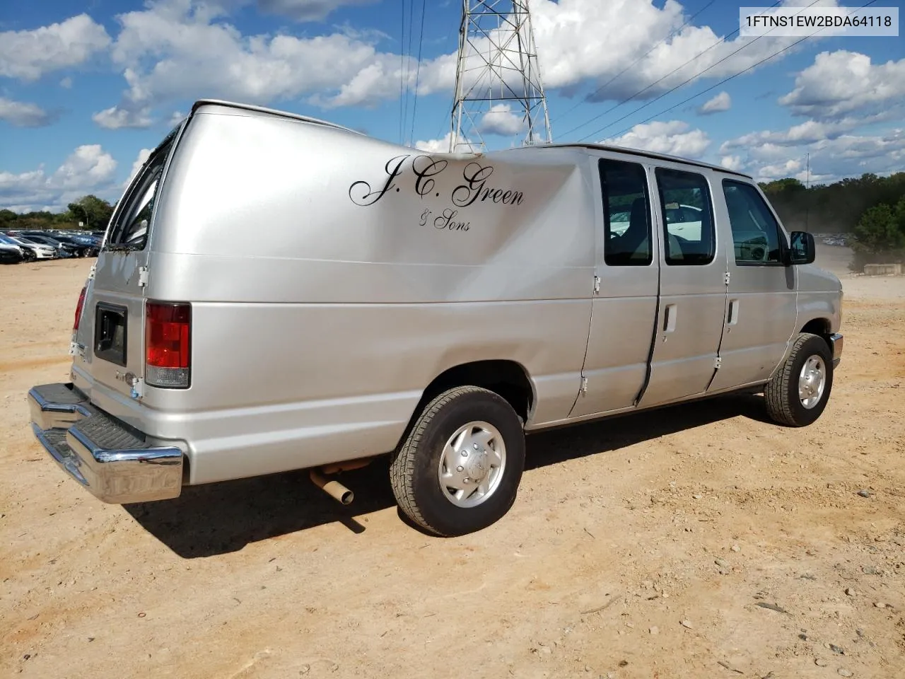 2011 Ford Econoline E150 Van VIN: 1FTNS1EW2BDA64118 Lot: 74264564