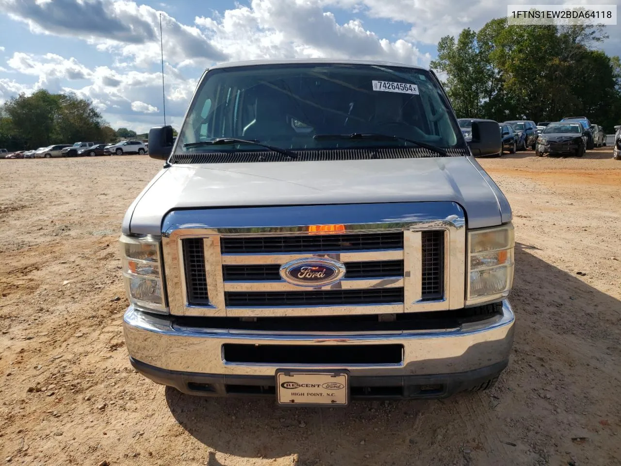 2011 Ford Econoline E150 Van VIN: 1FTNS1EW2BDA64118 Lot: 74264564