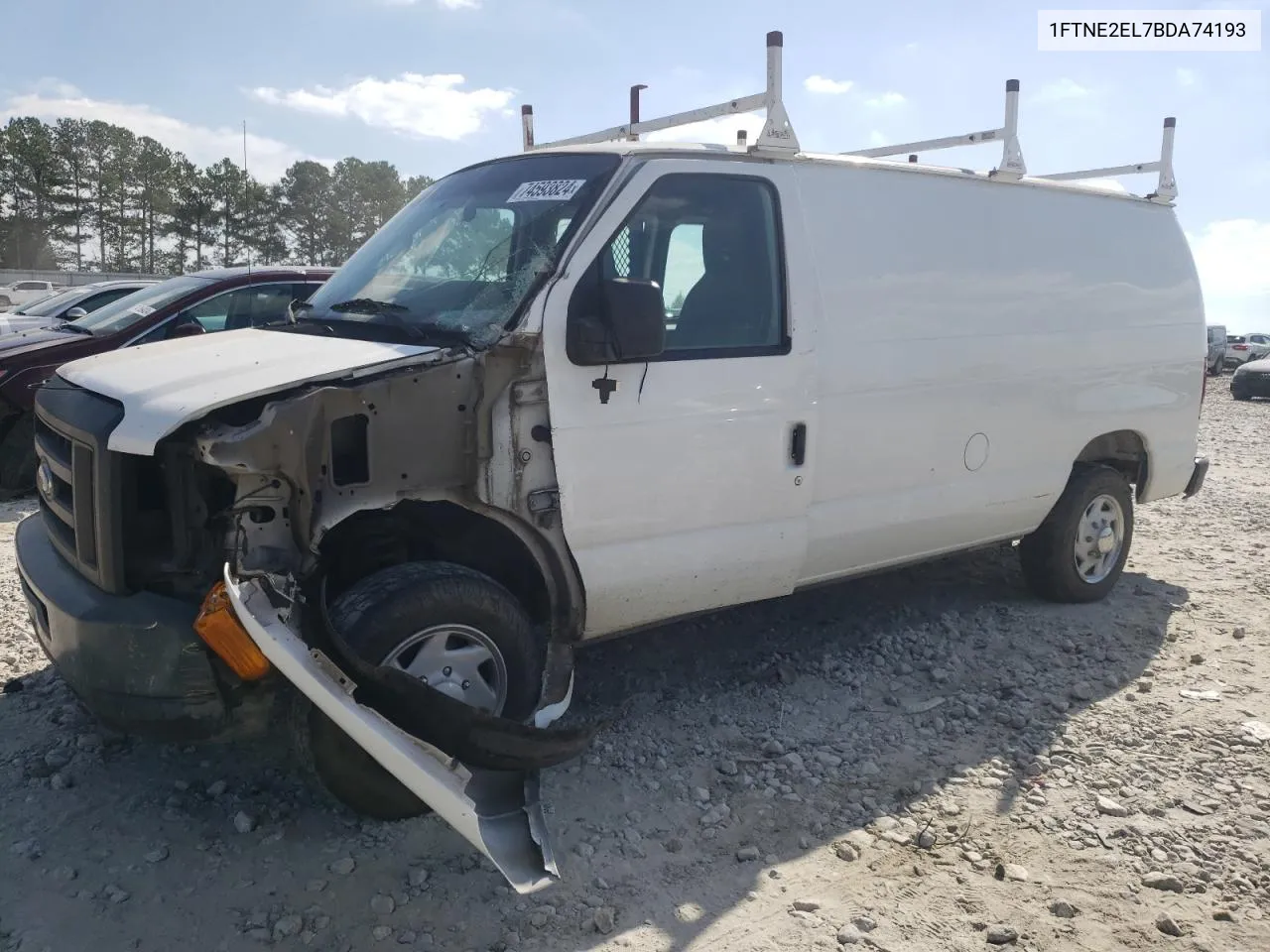 2011 Ford Econoline E250 Van VIN: 1FTNE2EL7BDA74193 Lot: 74593824