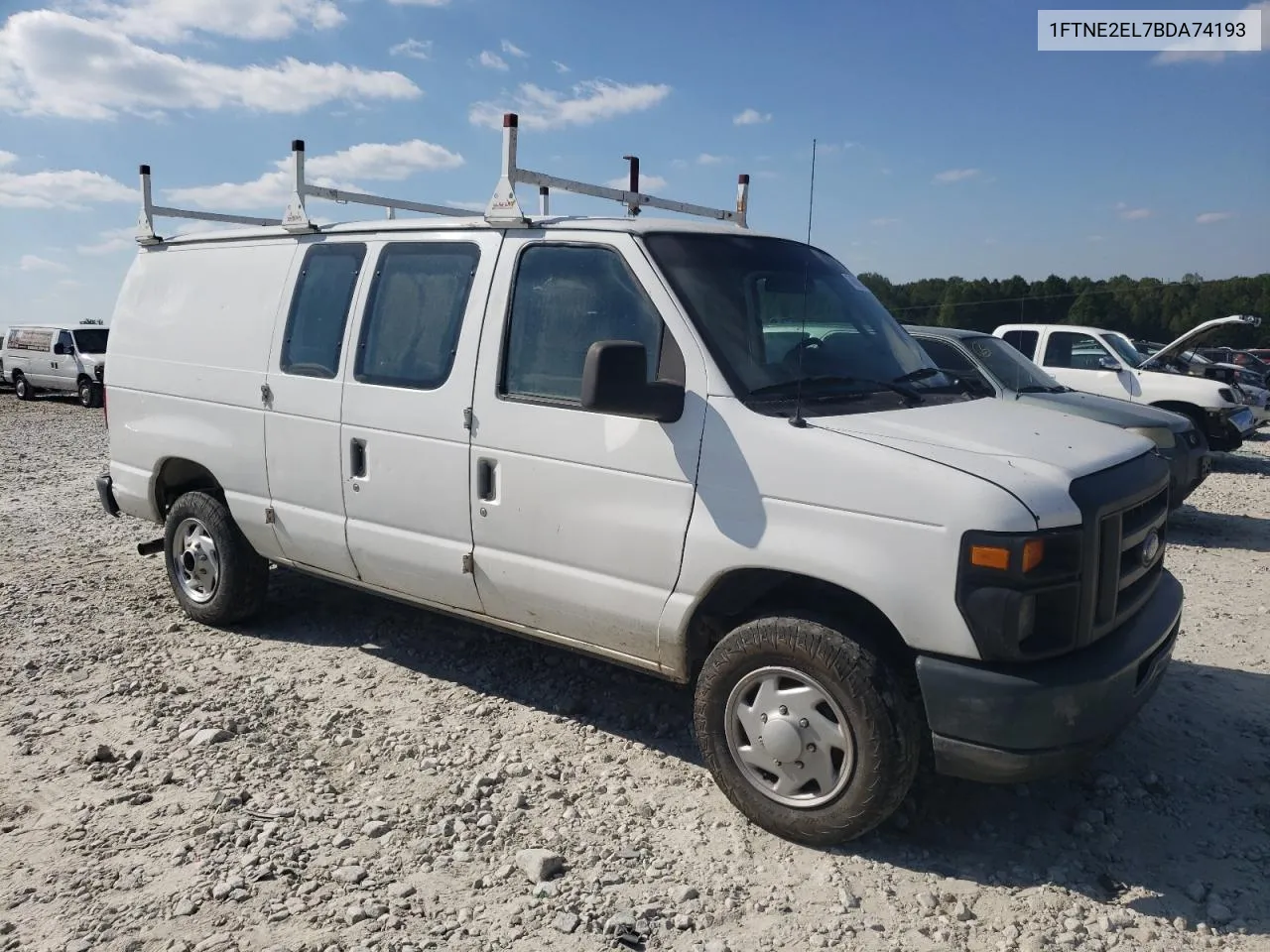 2011 Ford Econoline E250 Van VIN: 1FTNE2EL7BDA74193 Lot: 74593824