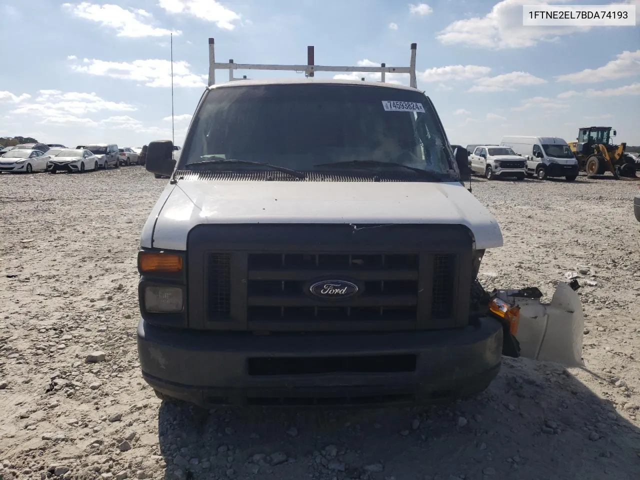 2011 Ford Econoline E250 Van VIN: 1FTNE2EL7BDA74193 Lot: 74593824