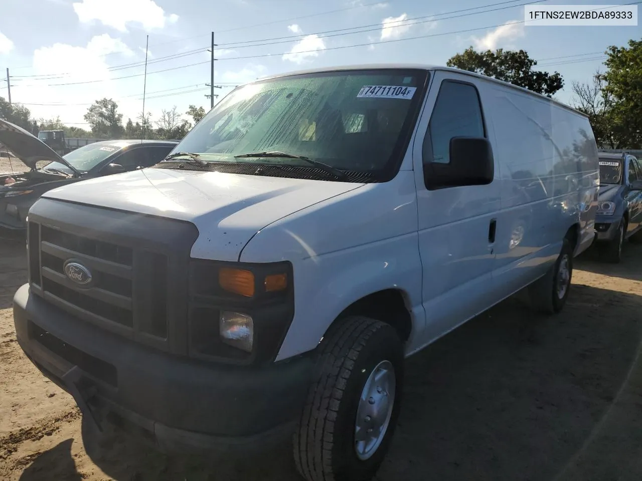 2011 Ford Econoline E250 Van VIN: 1FTNS2EW2BDA89333 Lot: 74711104