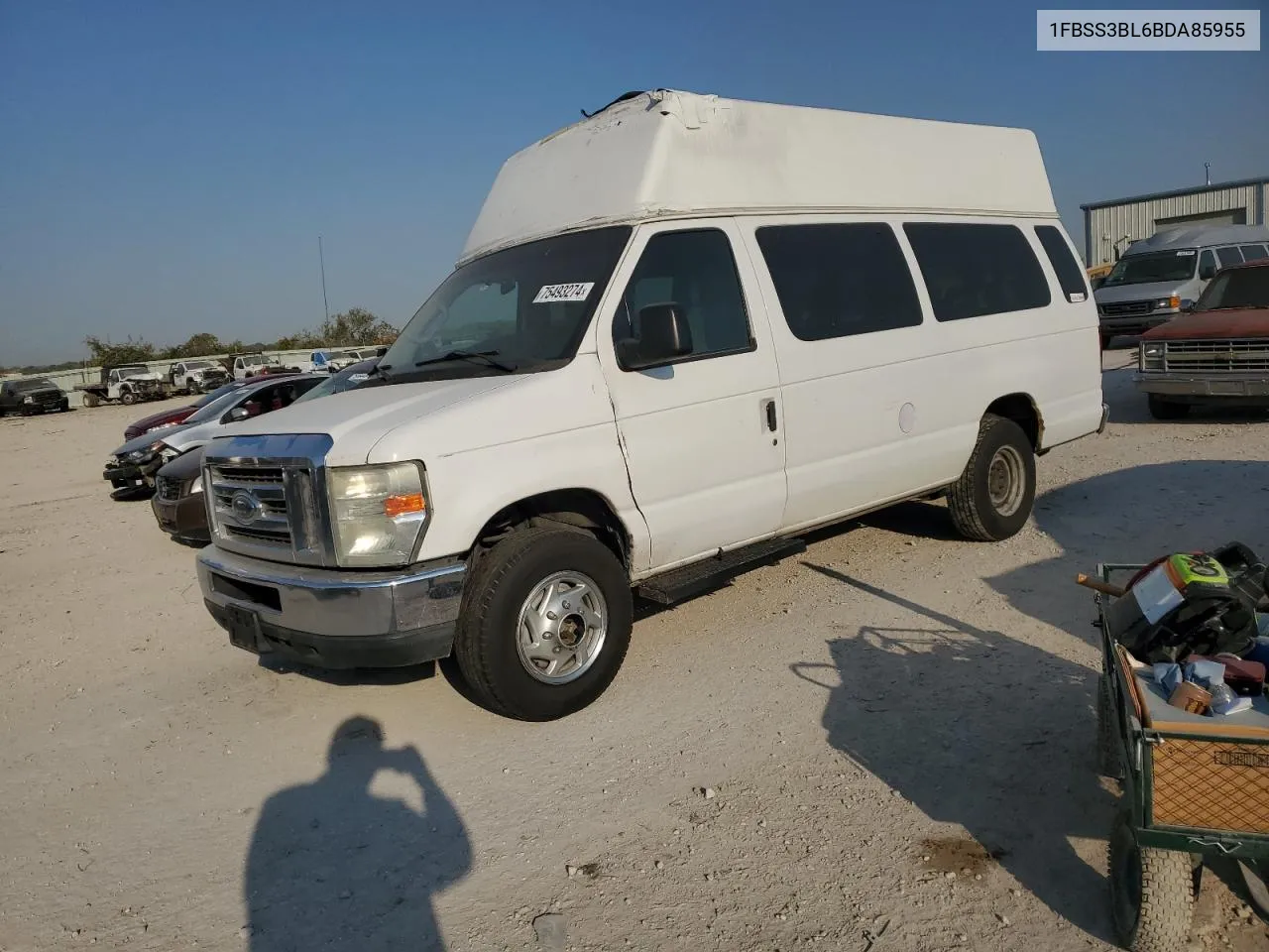 2011 Ford Econoline E350 Super Duty Wagon VIN: 1FBSS3BL6BDA85955 Lot: 75493274