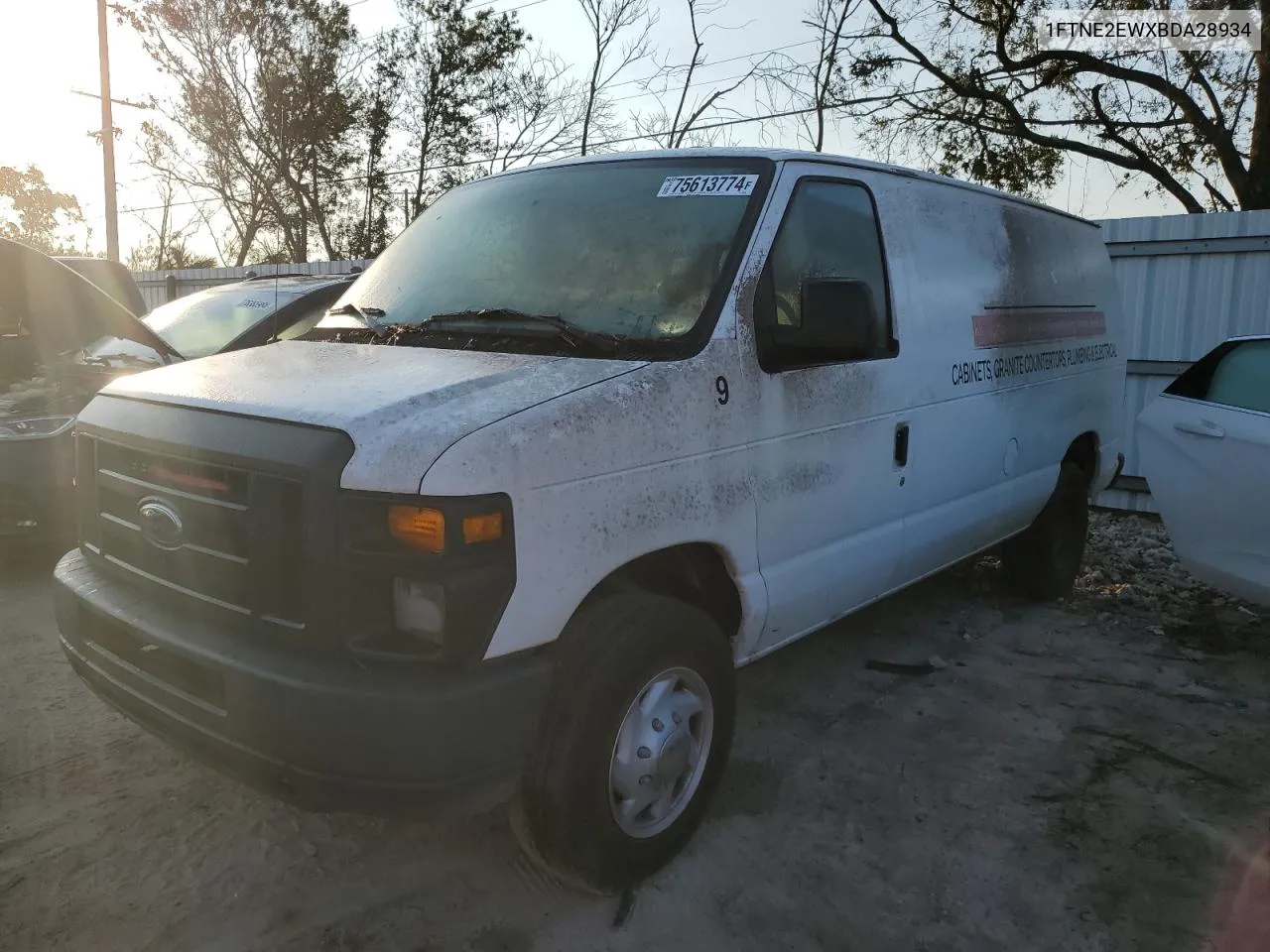 2011 Ford Econoline E250 Van VIN: 1FTNE2EWXBDA28934 Lot: 75613774