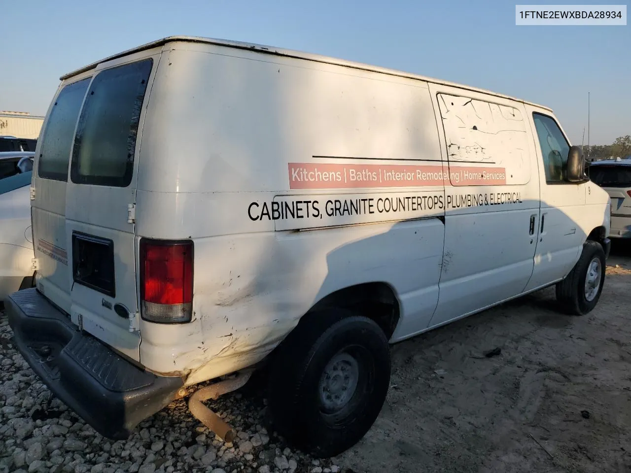 2011 Ford Econoline E250 Van VIN: 1FTNE2EWXBDA28934 Lot: 75613774