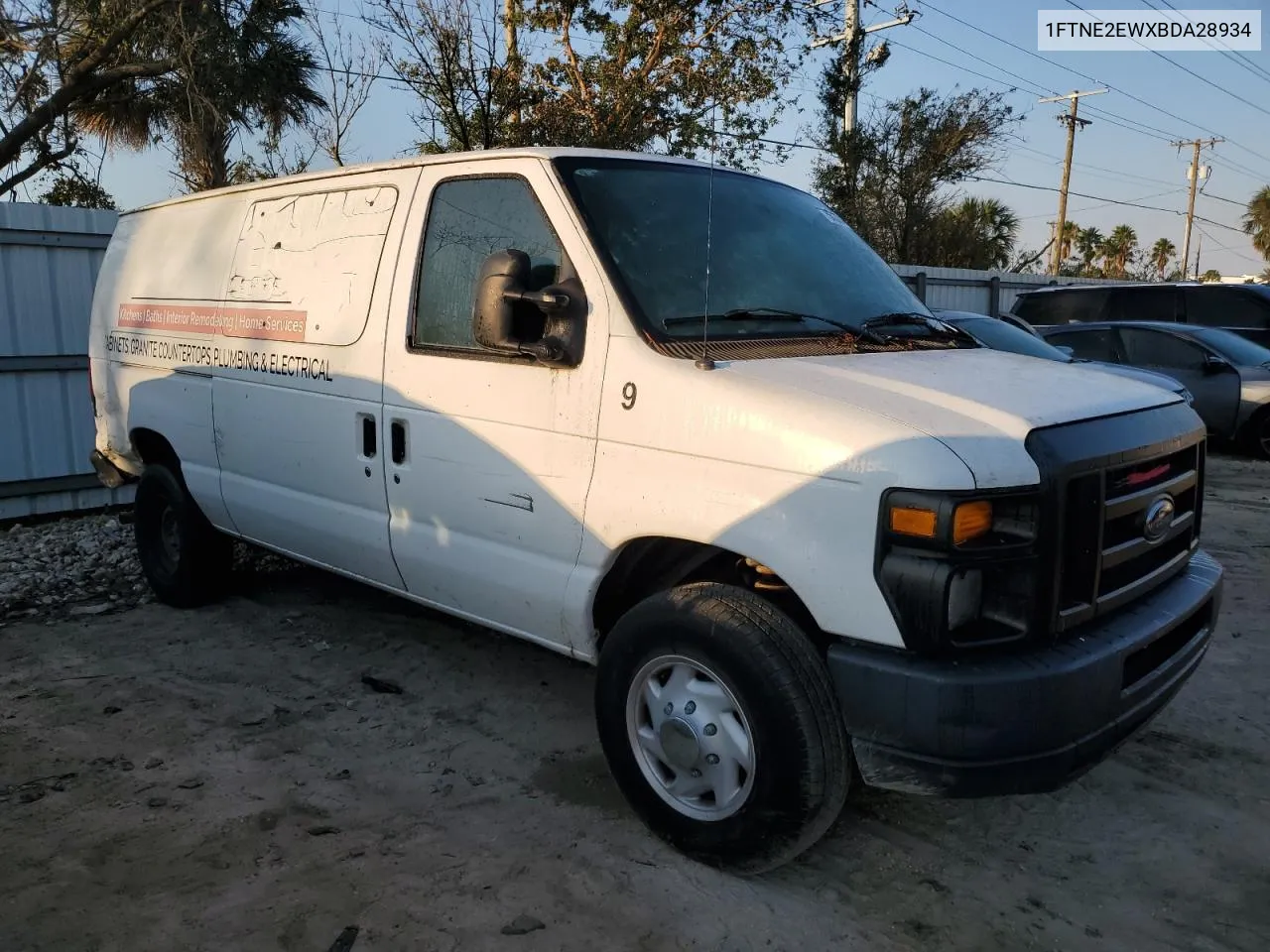 2011 Ford Econoline E250 Van VIN: 1FTNE2EWXBDA28934 Lot: 75613774