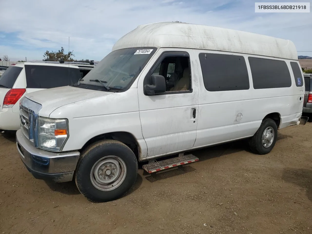 2011 Ford Econoline E350 Super Duty Wagon VIN: 1FBSS3BL6BDB21918 Lot: 75748364