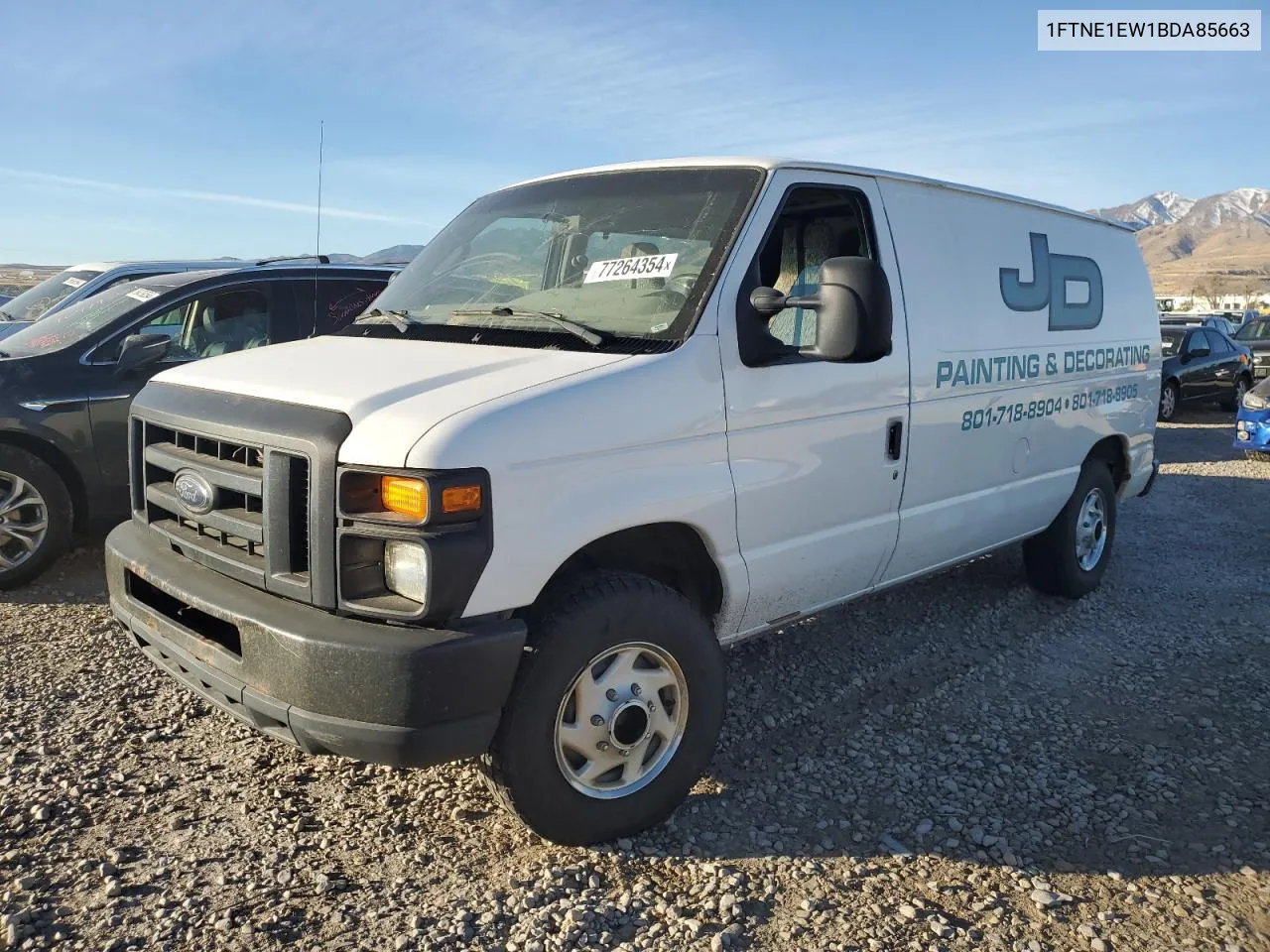 2011 Ford Econoline E150 Van VIN: 1FTNE1EW1BDA85663 Lot: 77264354