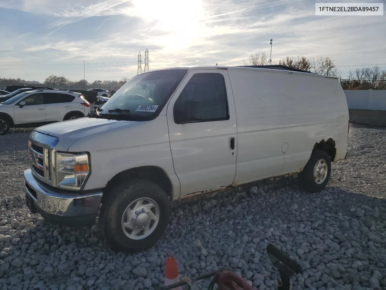 2011 Ford Econoline E250 Van VIN: 1FTNE2EL2BDA89457 Lot: 78092754