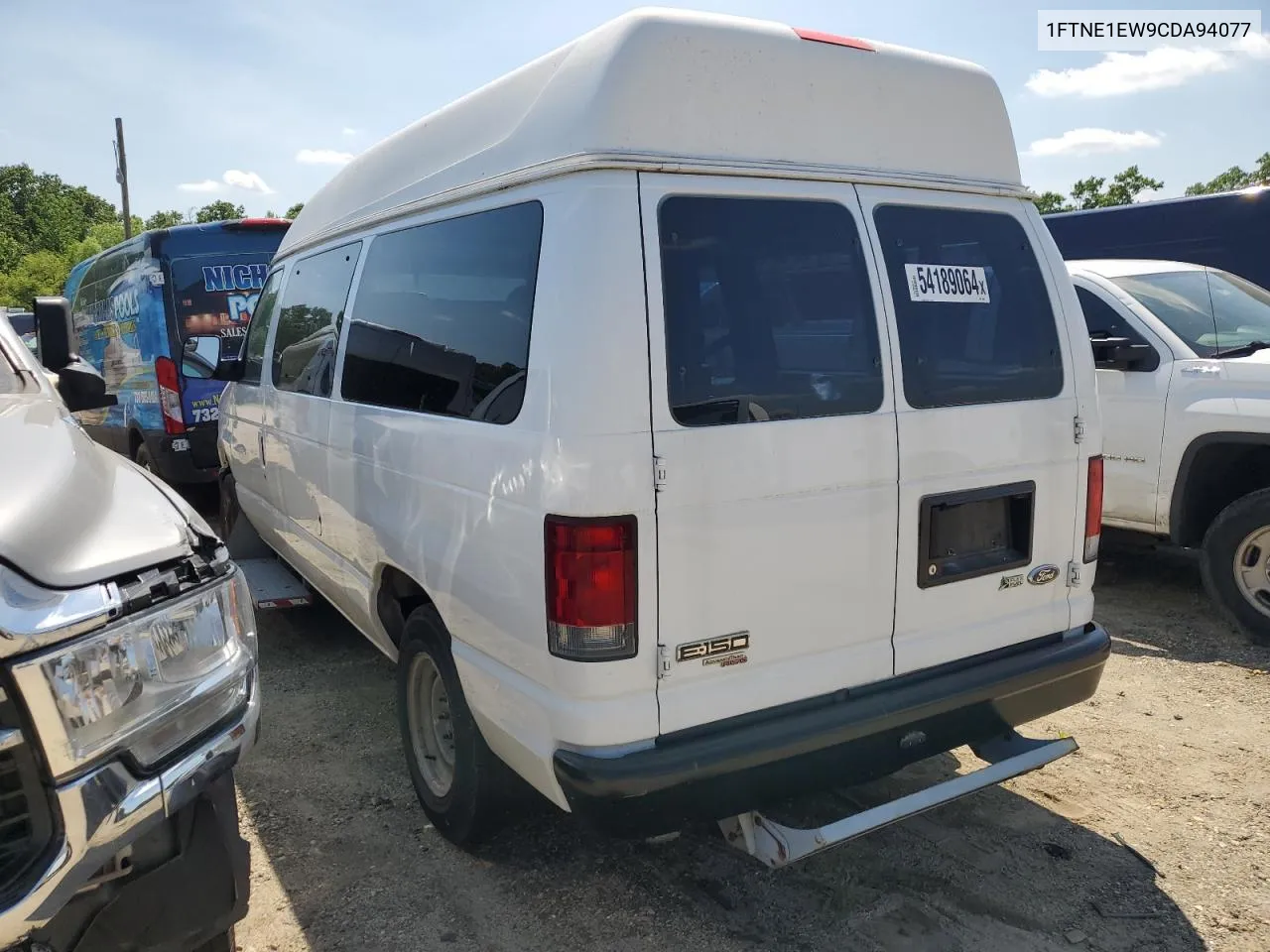 2012 Ford Econoline E150 Van VIN: 1FTNE1EW9CDA94077 Lot: 54189064