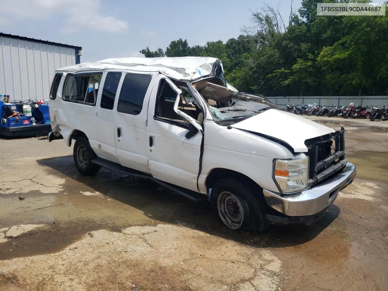 2012 Ford Econoline E350 Super Duty Wagon VIN: 1FBSS3BL9CDA44687 Lot: 57447284