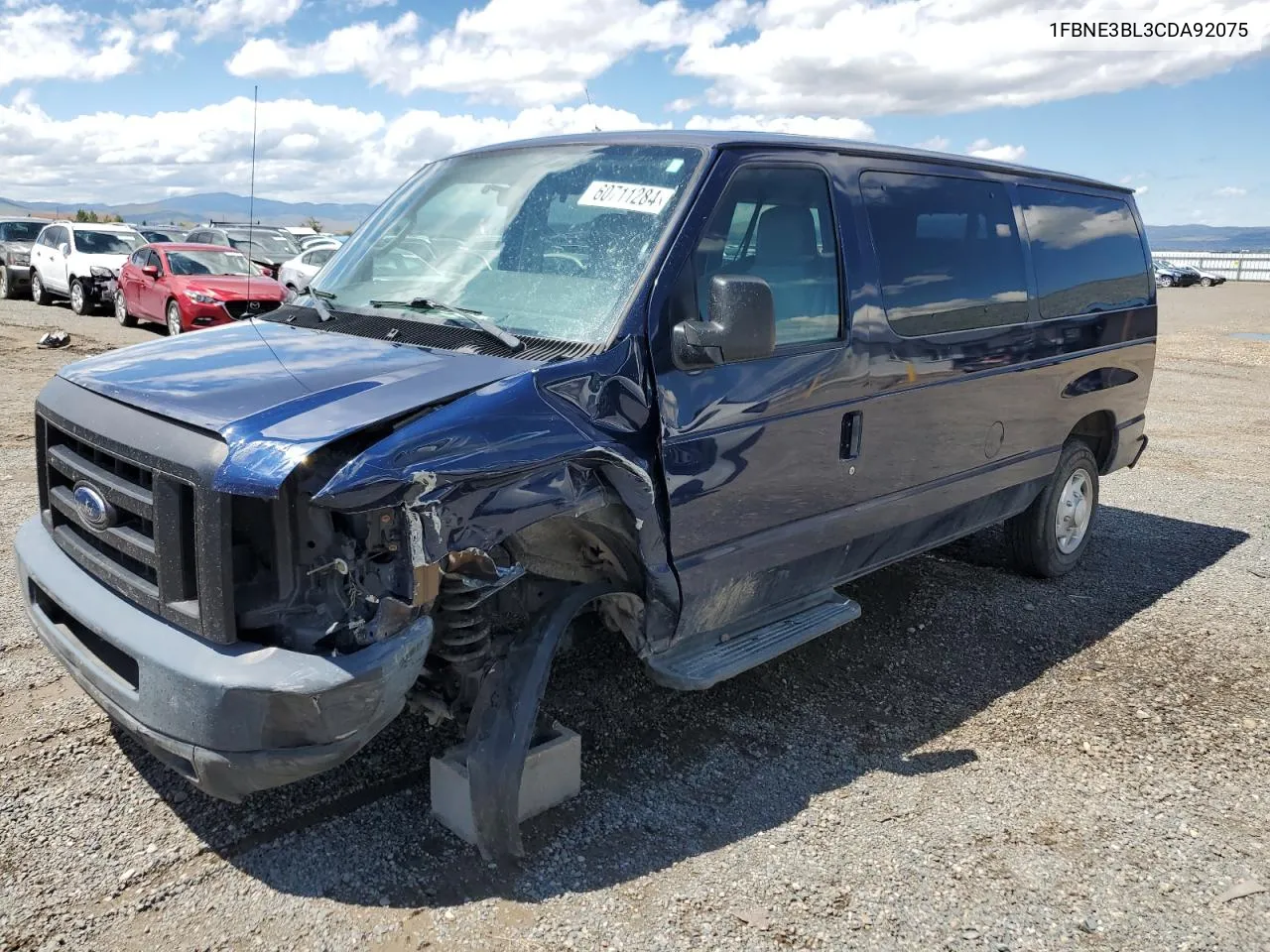 2012 Ford Econoline E350 Super Duty Wagon VIN: 1FBNE3BL3CDA92075 Lot: 60711284