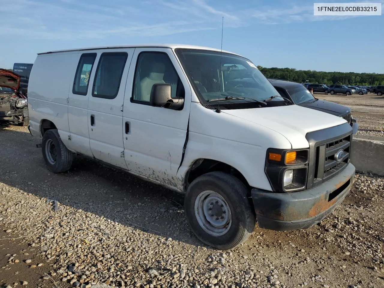 2012 Ford Econoline E250 Van VIN: 1FTNE2EL0CDB33215 Lot: 63120784