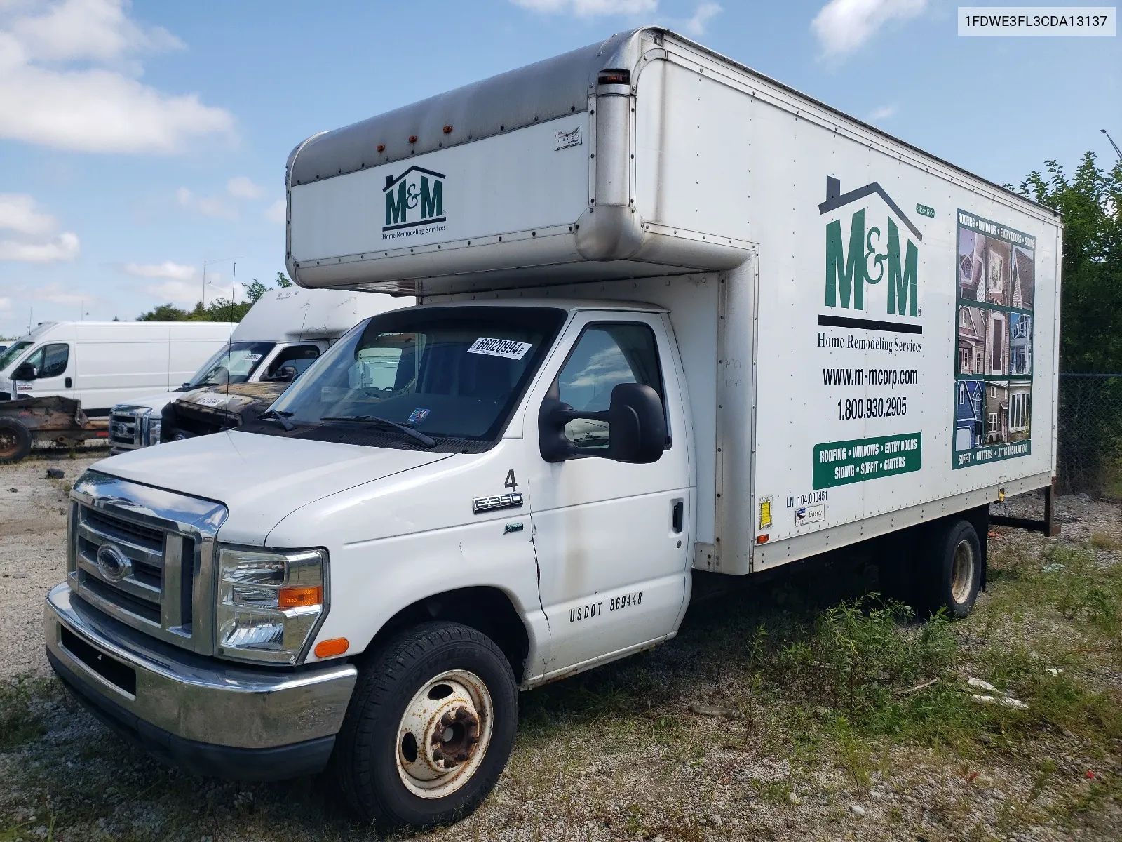 2012 Ford Econoline E350 Super Duty Cutaway Van VIN: 1FDWE3FL3CDA13137 Lot: 66020994