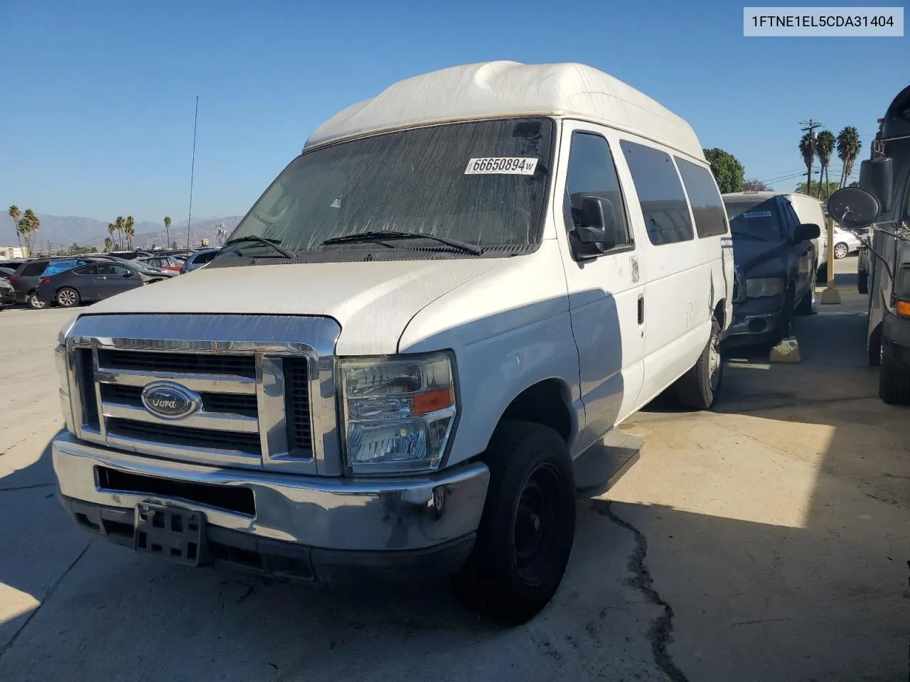 2012 Ford Econoline E150 Van VIN: 1FTNE1EL5CDA31404 Lot: 66650894