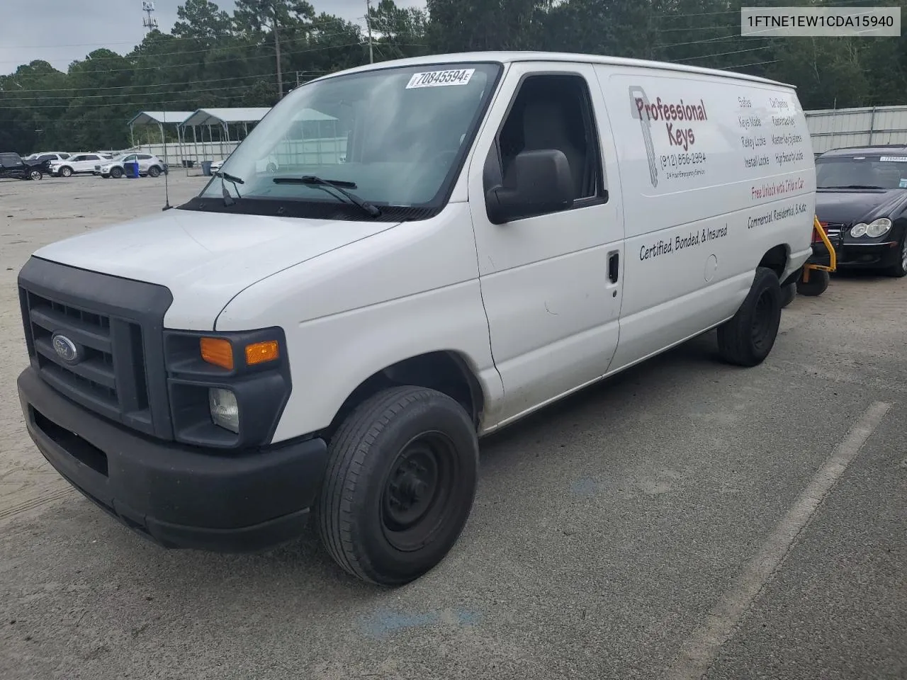 2012 Ford Econoline E150 Van VIN: 1FTNE1EW1CDA15940 Lot: 70845594