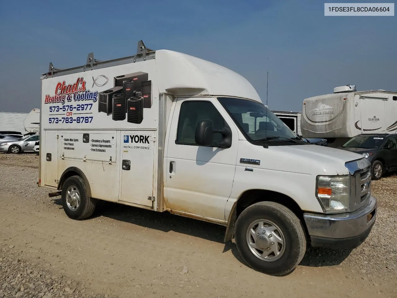 2012 Ford Econoline E350 Super Duty Cutaway Van VIN: 1FDSE3FL8CDA06604 Lot: 70871344