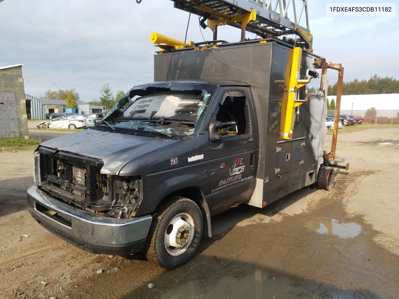 2012 Ford Econoline E450 Super Duty Cutaway Van VIN: 1FDXE4FS3CDB11182 Lot: 70918904