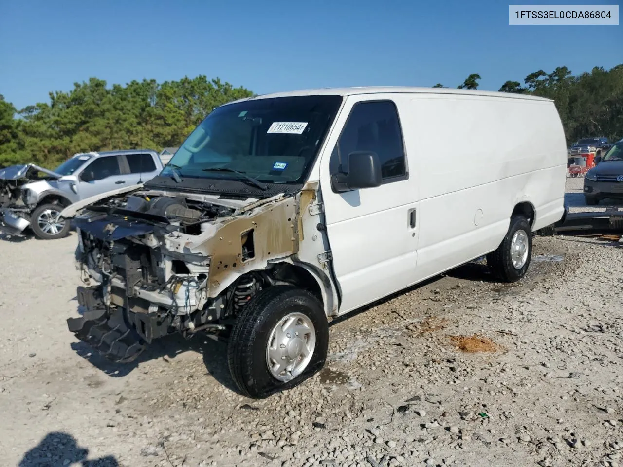 2012 Ford Econoline E350 Super Duty Van VIN: 1FTSS3EL0CDA86804 Lot: 71210654