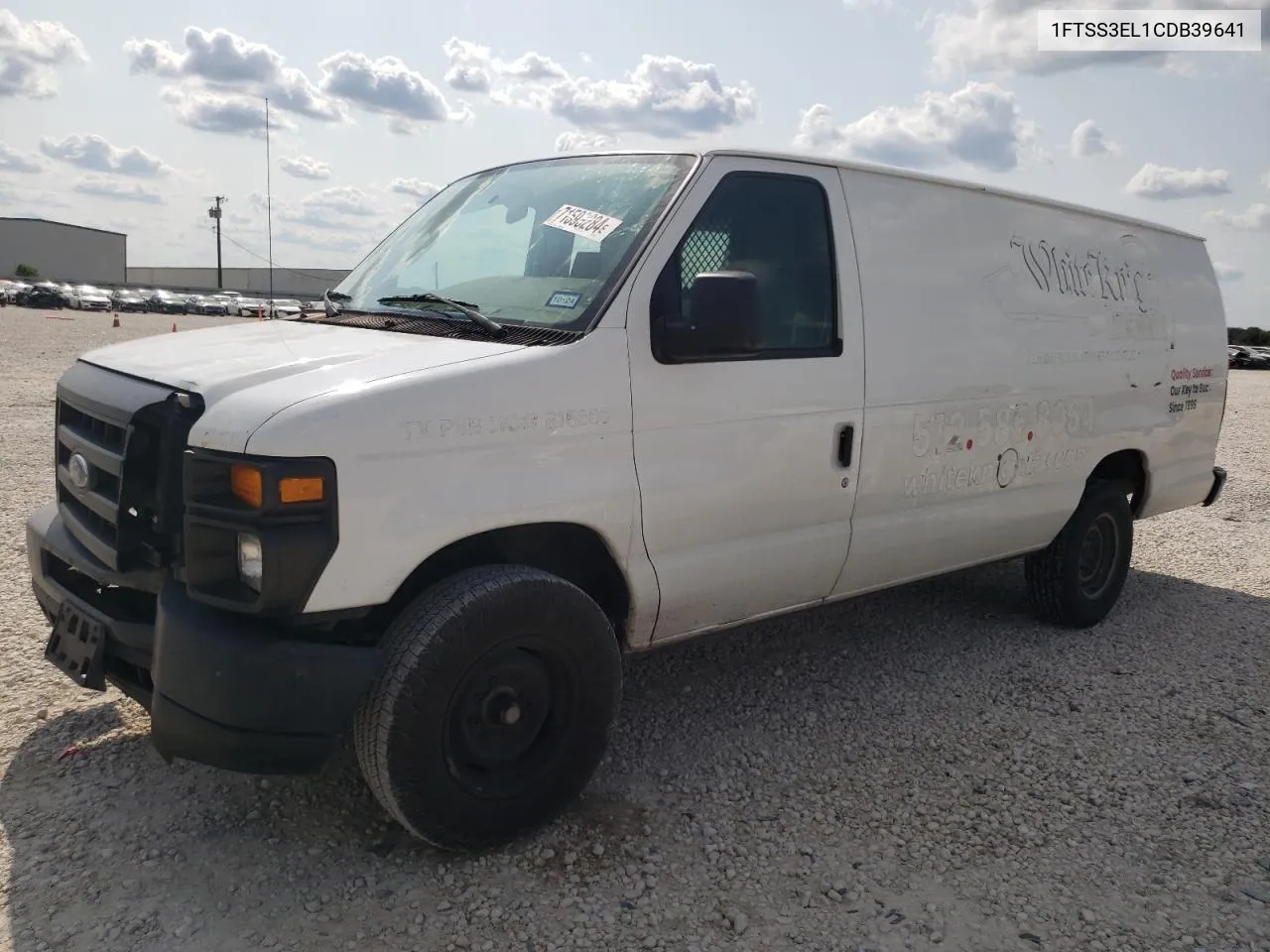 2012 Ford Econoline E350 Super Duty Van VIN: 1FTSS3EL1CDB39641 Lot: 71593284