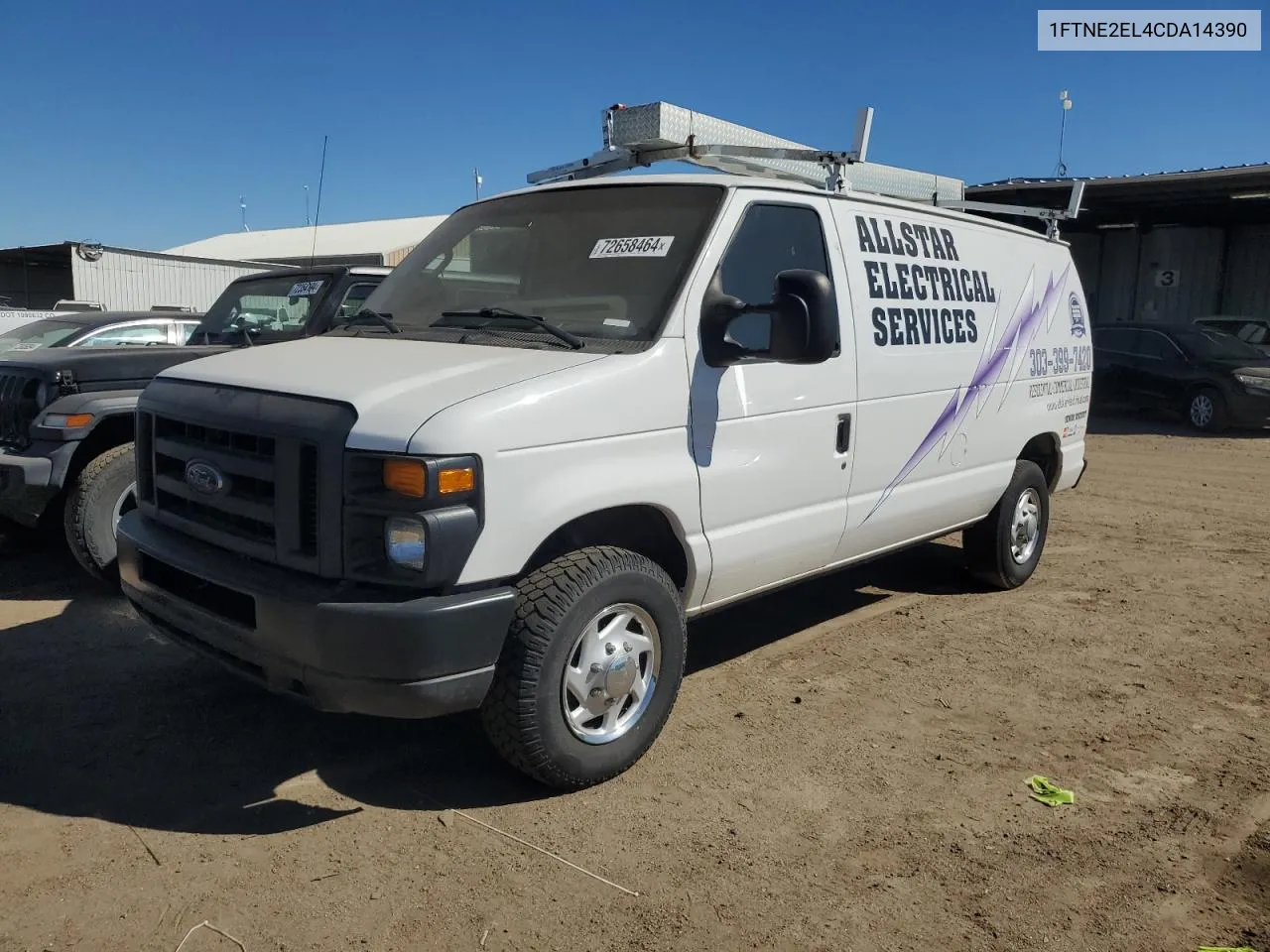 2012 Ford Econoline E250 Van VIN: 1FTNE2EL4CDA14390 Lot: 72658464