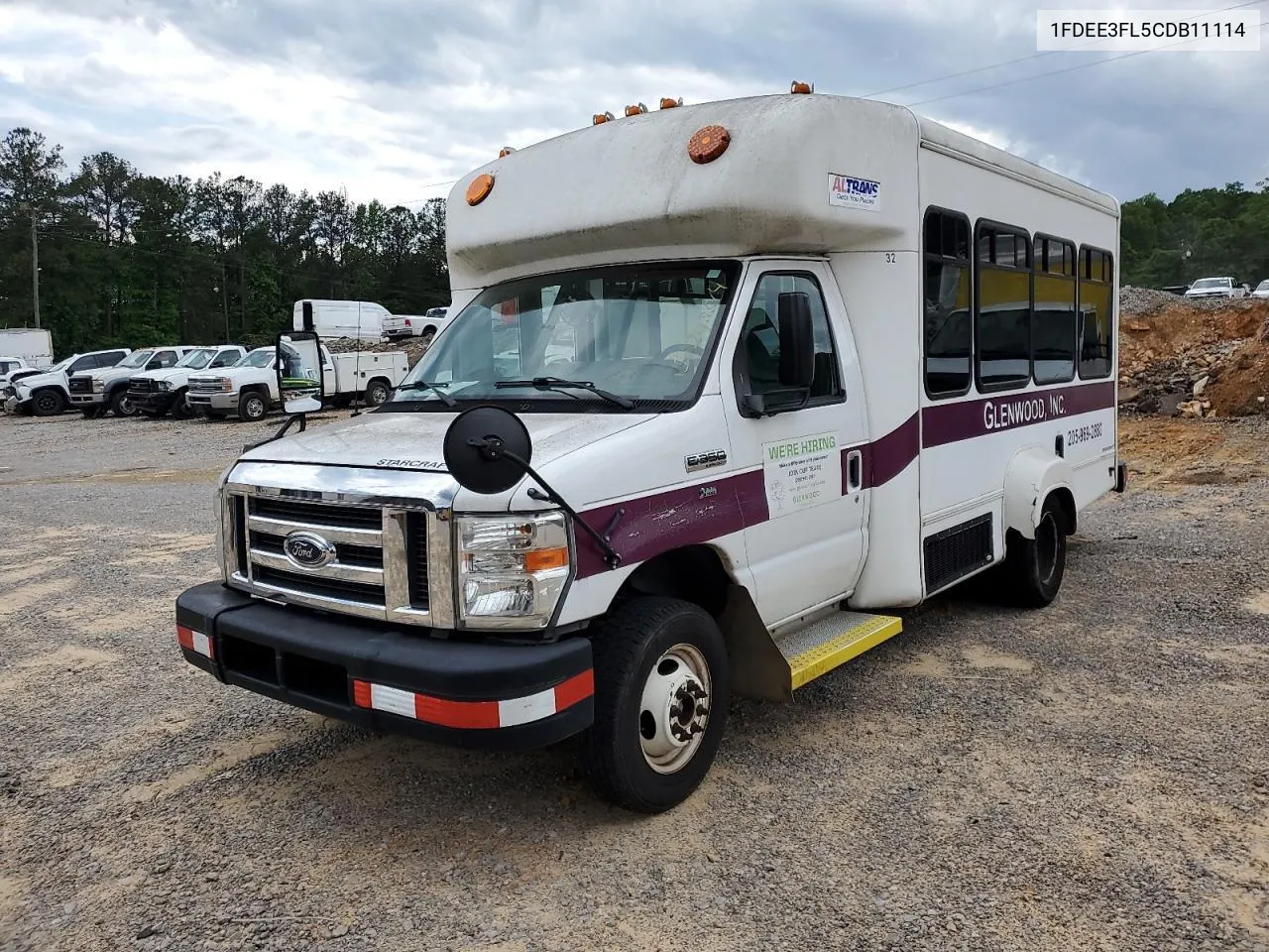 2012 Ford Econoline E350 Super Duty Cutaway Van VIN: 1FDEE3FL5CDB11114 Lot: 72750314