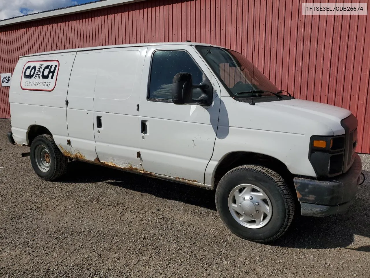 2012 Ford Econoline E350 Super Duty Van VIN: 1FTSE3EL7CDB26674 Lot: 73043034