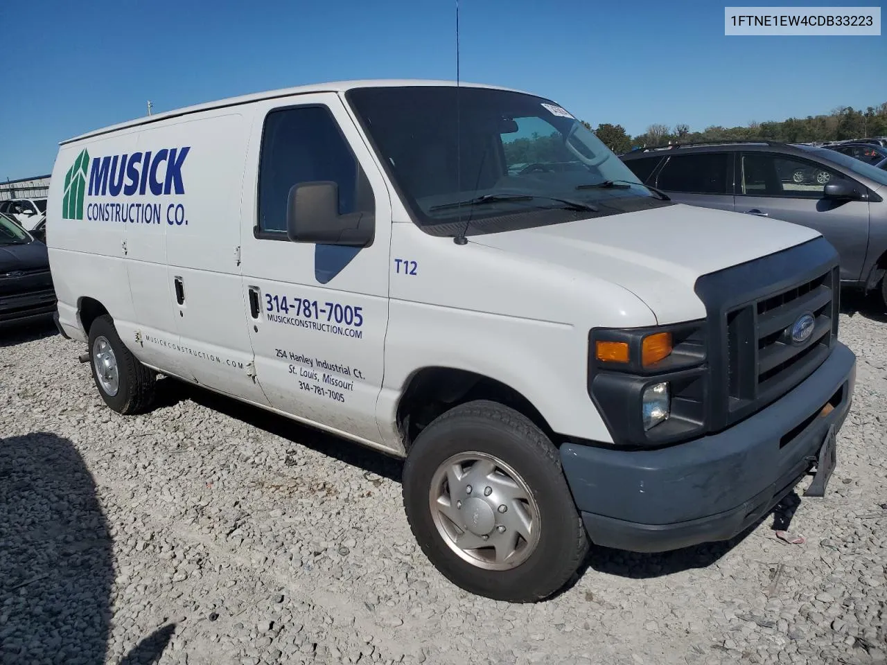 2012 Ford Econoline E150 Van VIN: 1FTNE1EW4CDB33223 Lot: 73436894