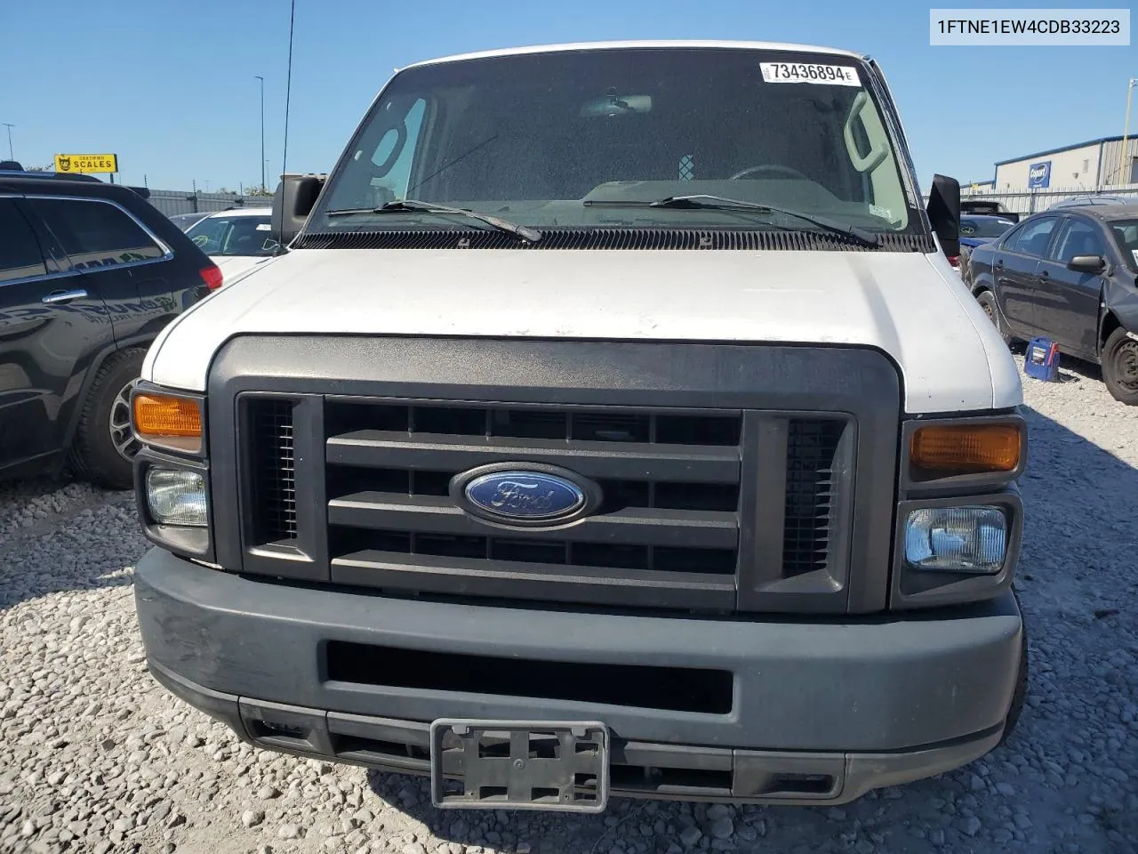 2012 Ford Econoline E150 Van VIN: 1FTNE1EW4CDB33223 Lot: 73436894