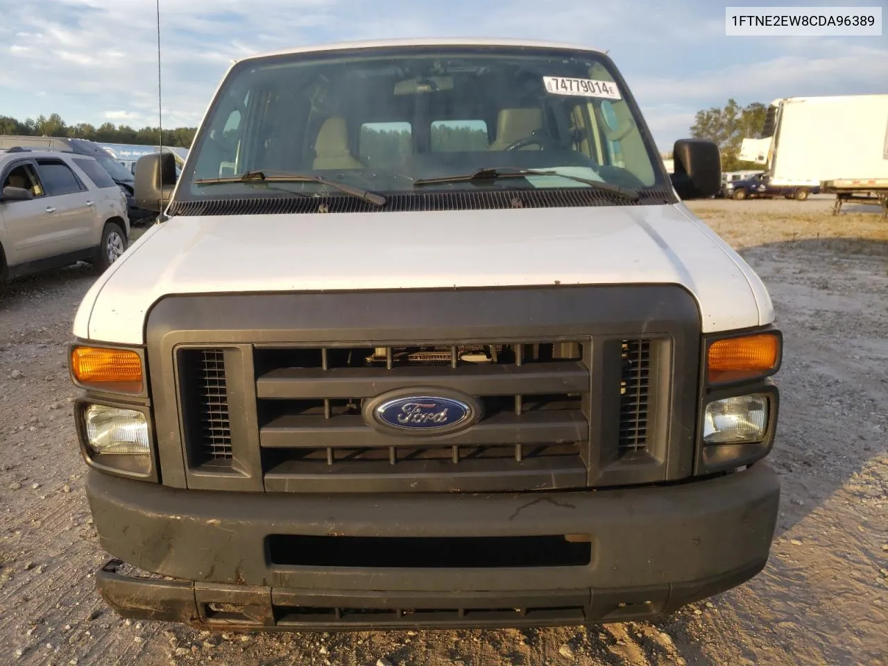 2012 Ford Econoline E250 Van VIN: 1FTNE2EW8CDA96389 Lot: 74779014