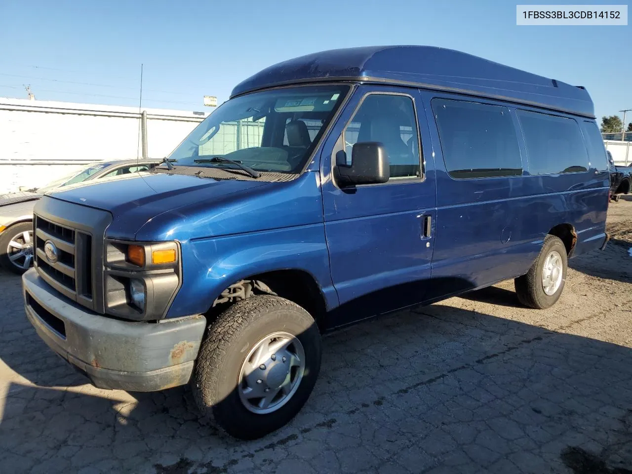 2012 Ford Econoline E350 Super Duty Wagon VIN: 1FBSS3BL3CDB14152 Lot: 76144614