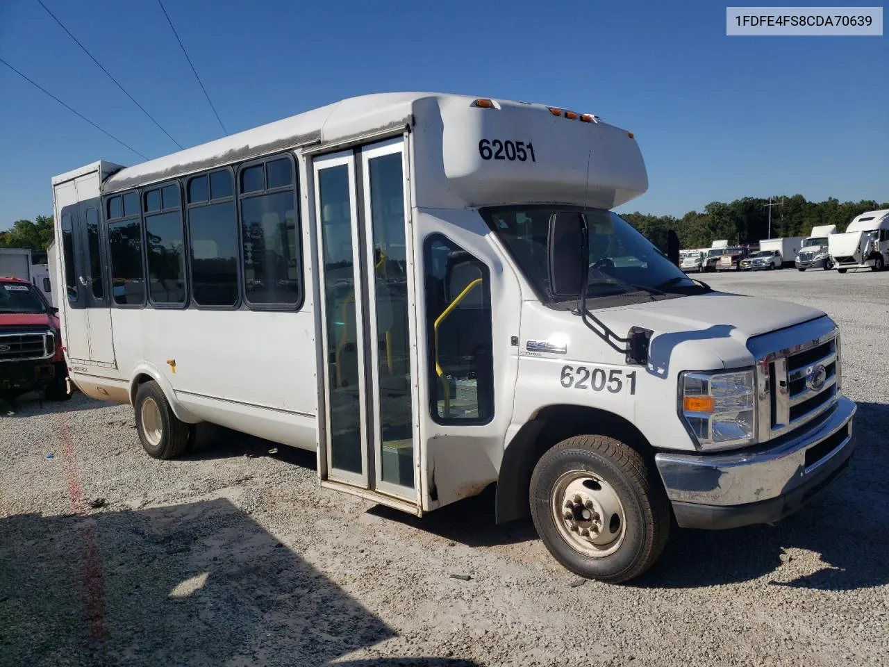 2012 Ford Econoline E450 Super Duty Cutaway Van VIN: 1FDFE4FS8CDA70639 Lot: 76255724