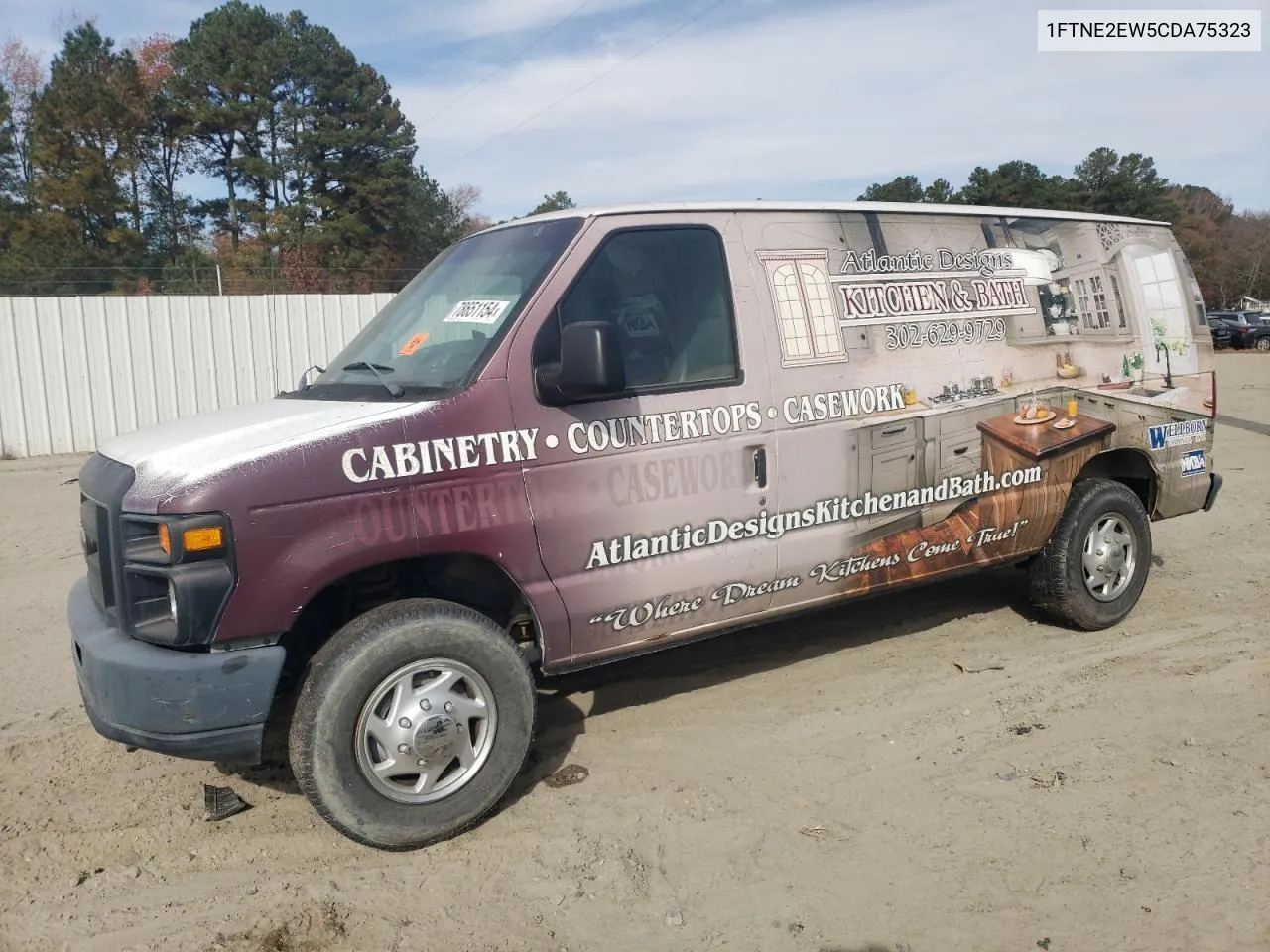 2012 Ford Econoline E250 Van VIN: 1FTNE2EW5CDA75323 Lot: 78651154