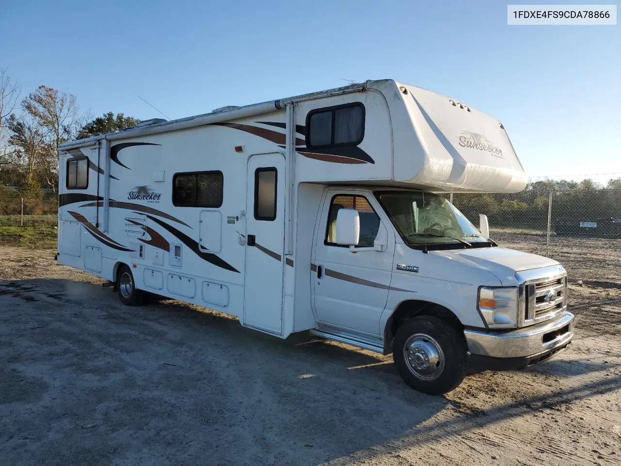 2012 Ford Econoline E450 Super Duty Cutaway Van VIN: 1FDXE4FS9CDA78866 Lot: 78839894