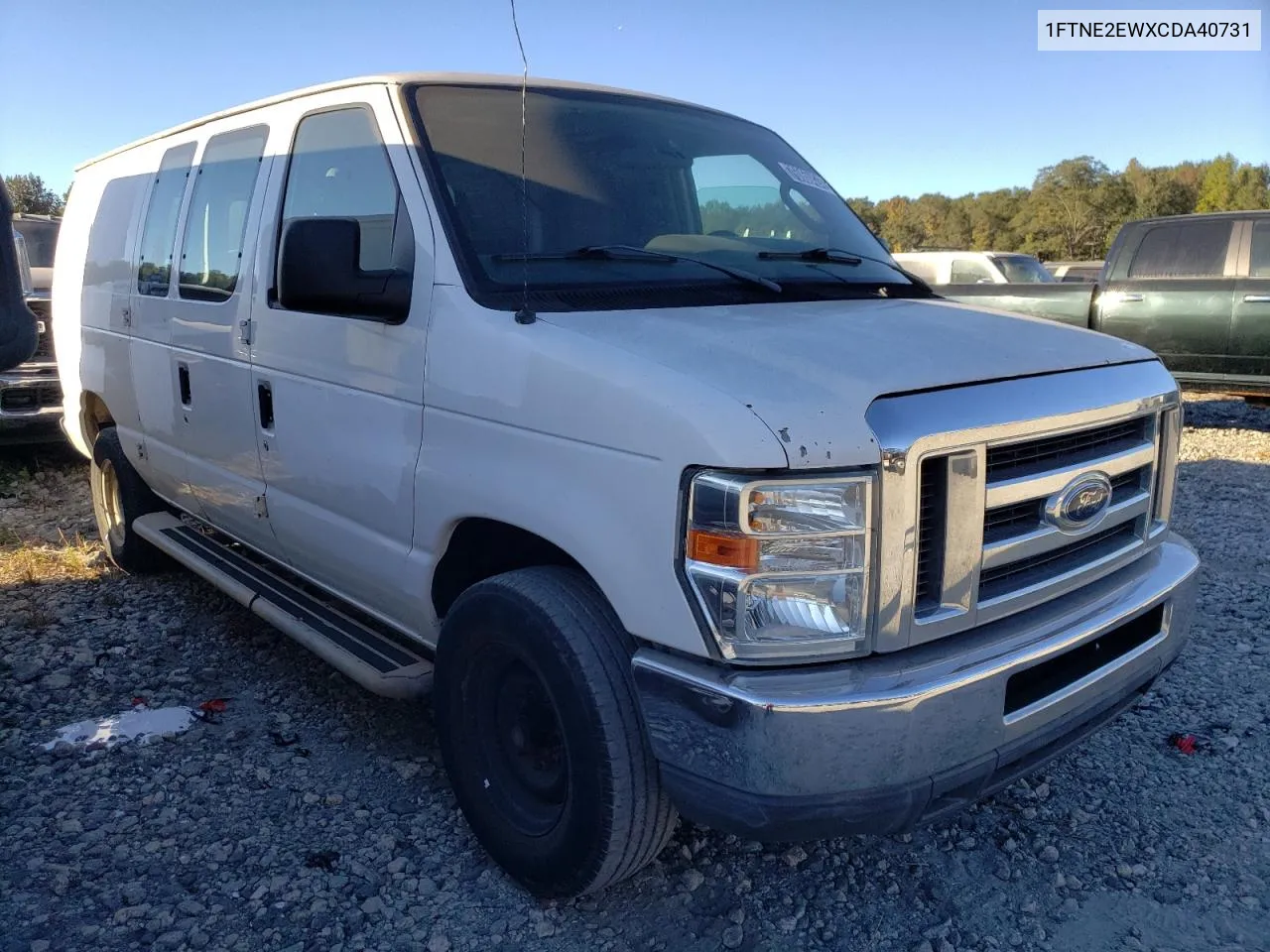 2012 Ford Econoline E250 Van VIN: 1FTNE2EWXCDA40731 Lot: 78915064