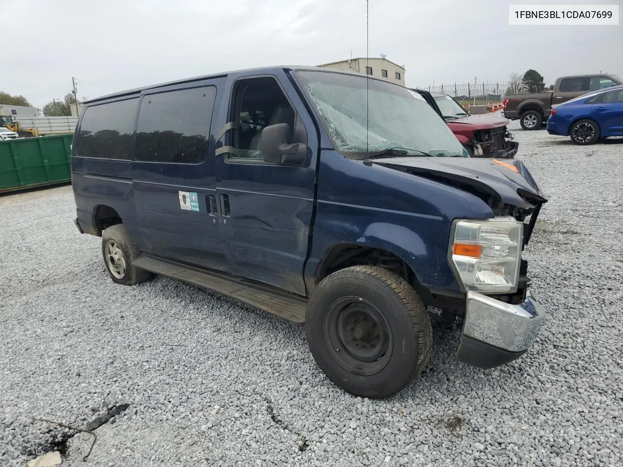 1FBNE3BL1CDA07699 2012 Ford Econoline E350 Super Duty Wagon