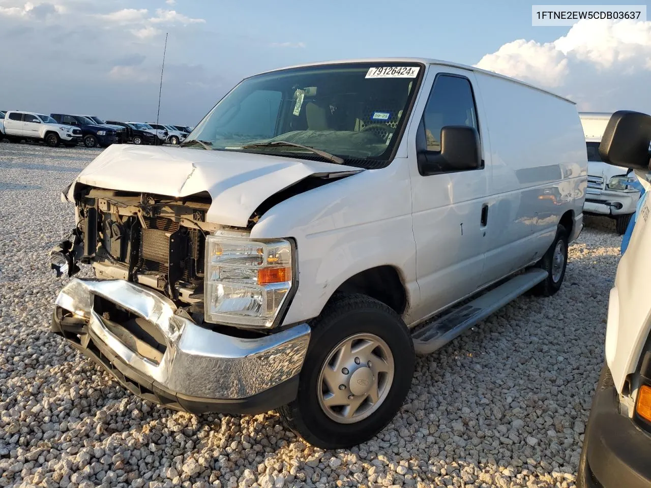 2012 Ford Econoline E250 Van VIN: 1FTNE2EW5CDB03637 Lot: 79126424