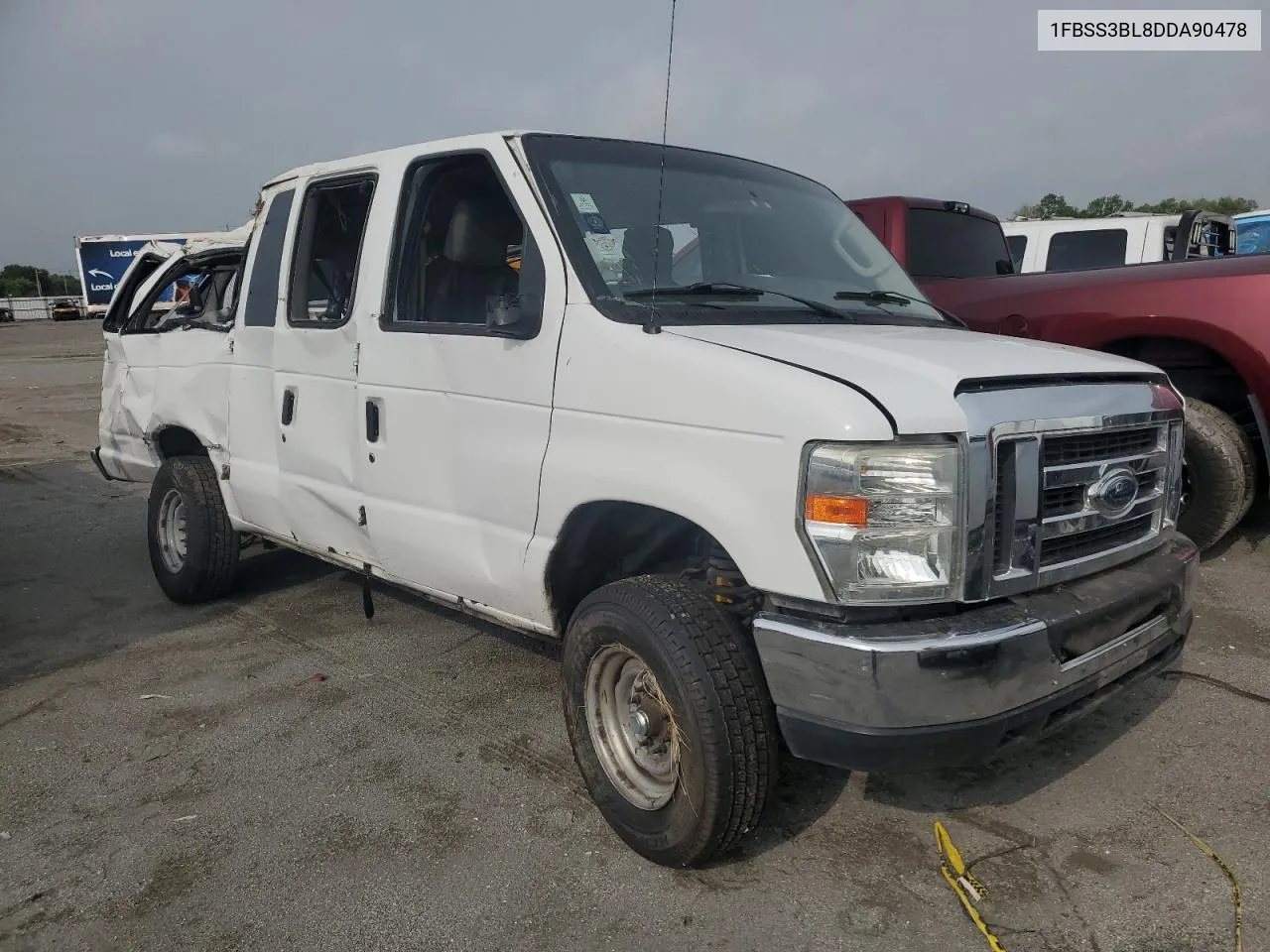 2013 Ford Econoline E350 Super Duty Wagon VIN: 1FBSS3BL8DDA90478 Lot: 65779684