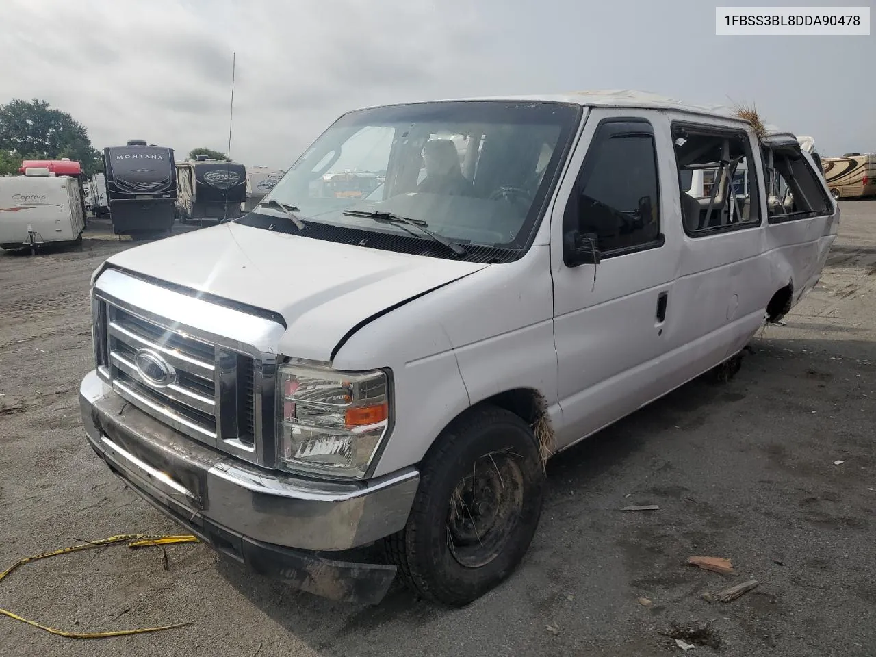 2013 Ford Econoline E350 Super Duty Wagon VIN: 1FBSS3BL8DDA90478 Lot: 65779684